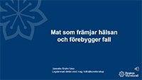 Mat som främjart hälsan och förebygger fall
