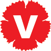 Vänsterpartiets logotyp.