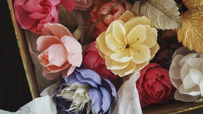 Tillverka pappersblommor