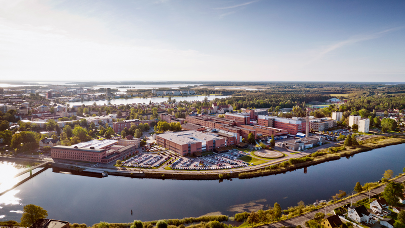 Flygbild över Karlstad