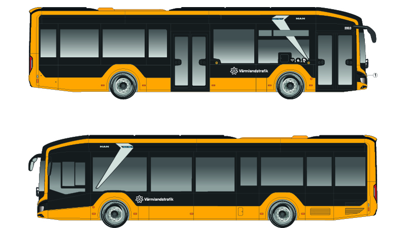 Designen på den nya bussen MAN Lions City 12