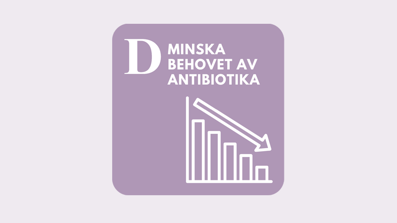 Minska behovet av antibiotika