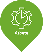 Illustration med texten: Arbete