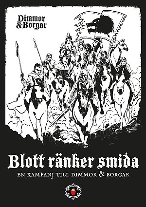 Svartvita illustrationer av jägare.
