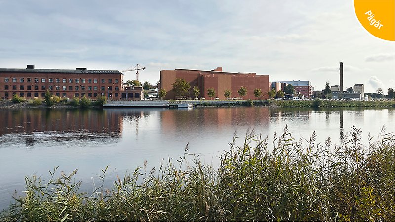 Visualisering av nya parkeringshuset sett från Romstadsvägen.
